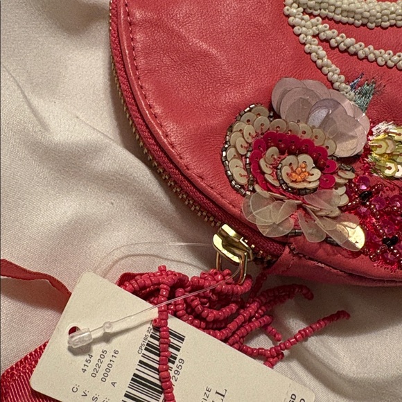 Anthropologie Pink Embellished Clutch. NWT - Picture 5 of 5